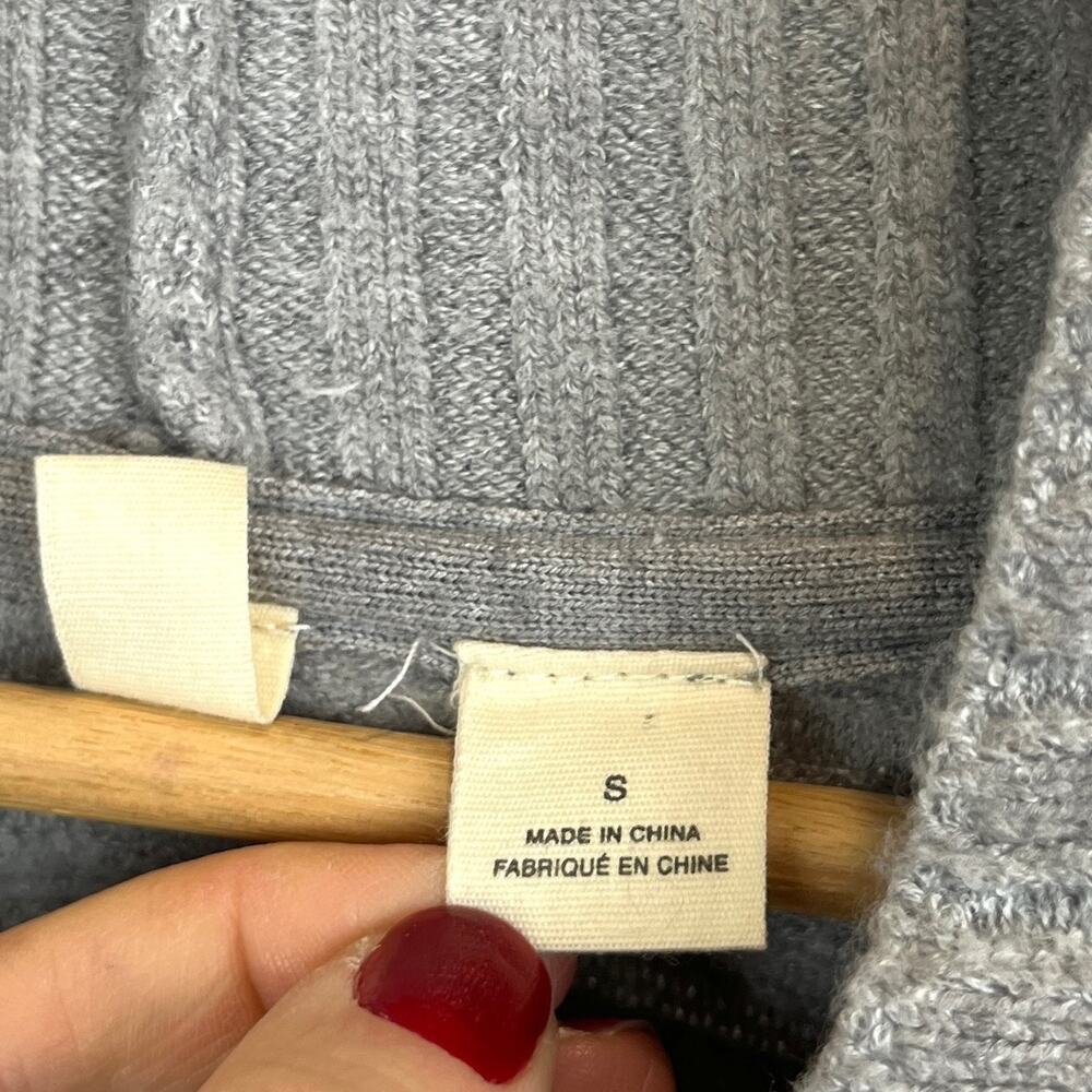 MOTH Anthropologie Tisbury Cowl Sweater Dolman Long Sleeve Pullover Gray Size S - Picture 8 of 10